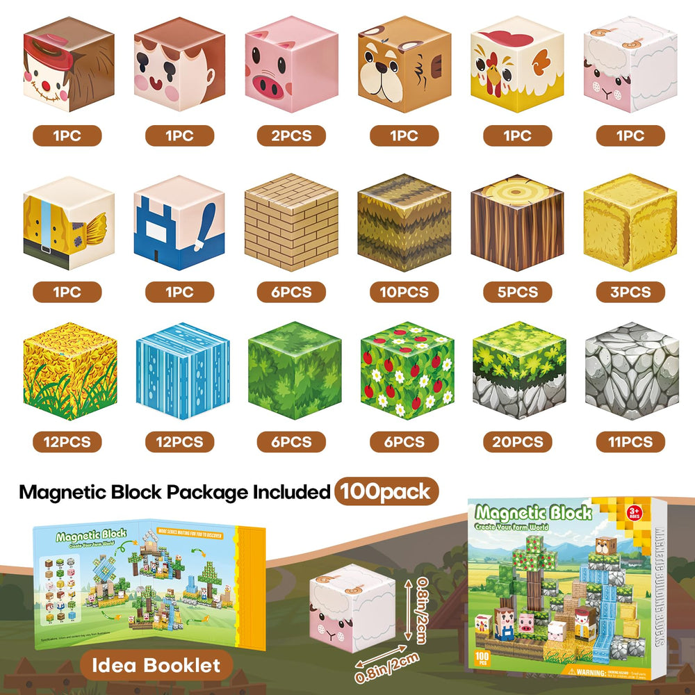 Gryxpox magnetic blocks promote assembly play and creativity.