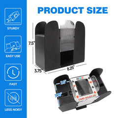 GSE shuffler with battery operation for portable game nights.