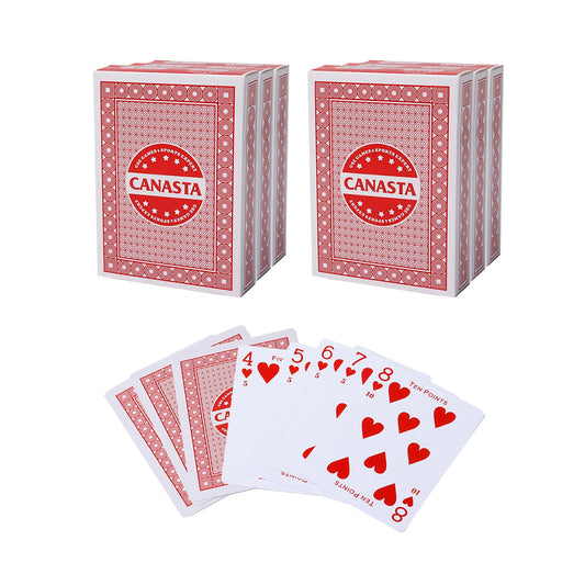 GSE Games & Sports Expert 6-deck canasta set packaging ideal for travel game nights.