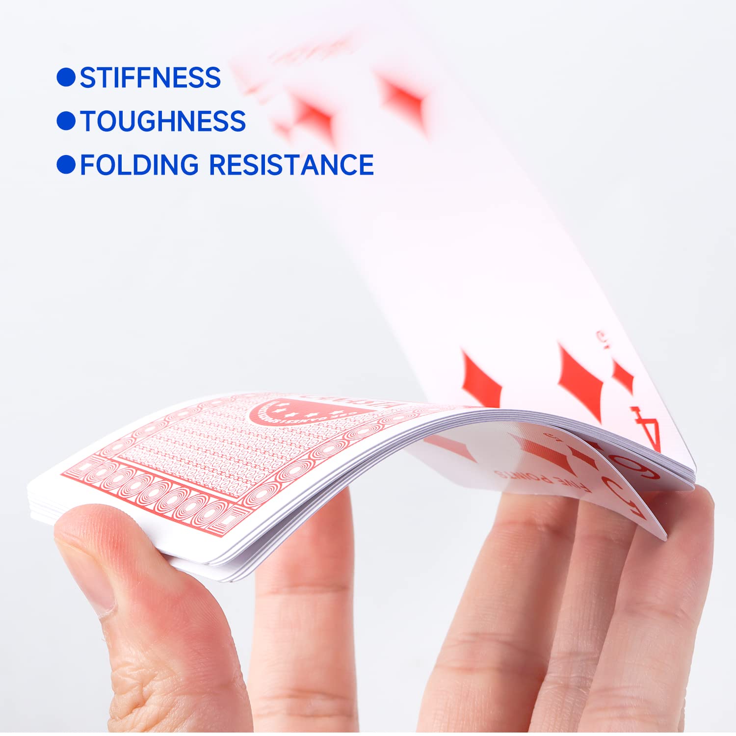 GSE canasta cards close-up showing point values and wild card highlights.