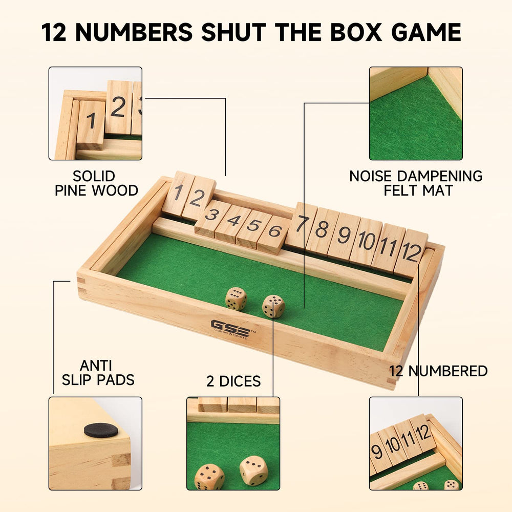GSE two wooden dice ready for quick rounds and decision making