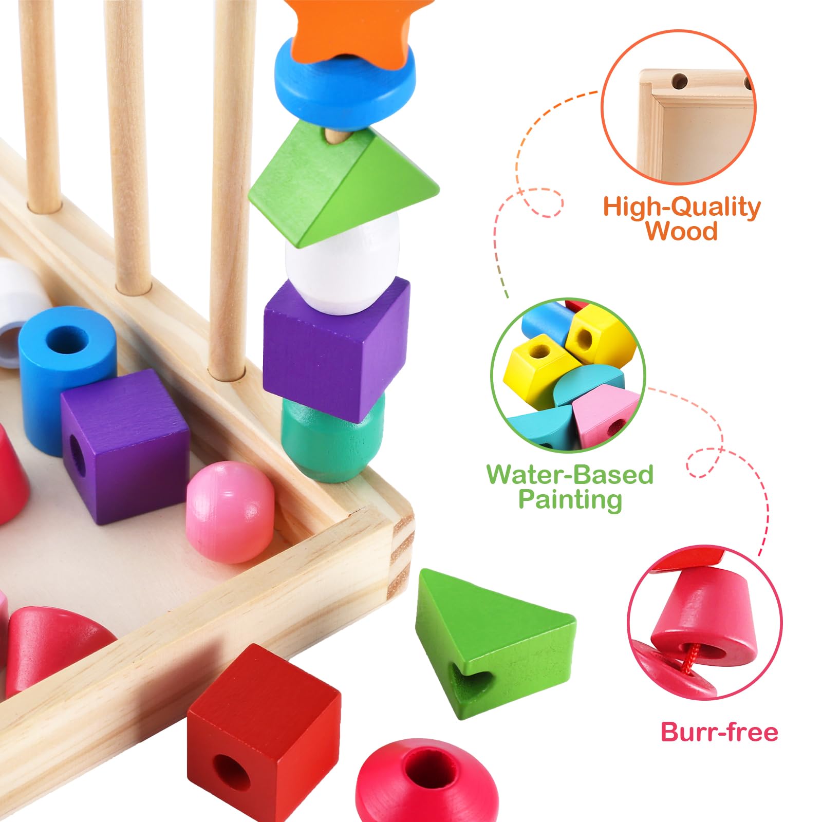 Gserin stacking blocks encourage creative pattern building and spatial awareness
