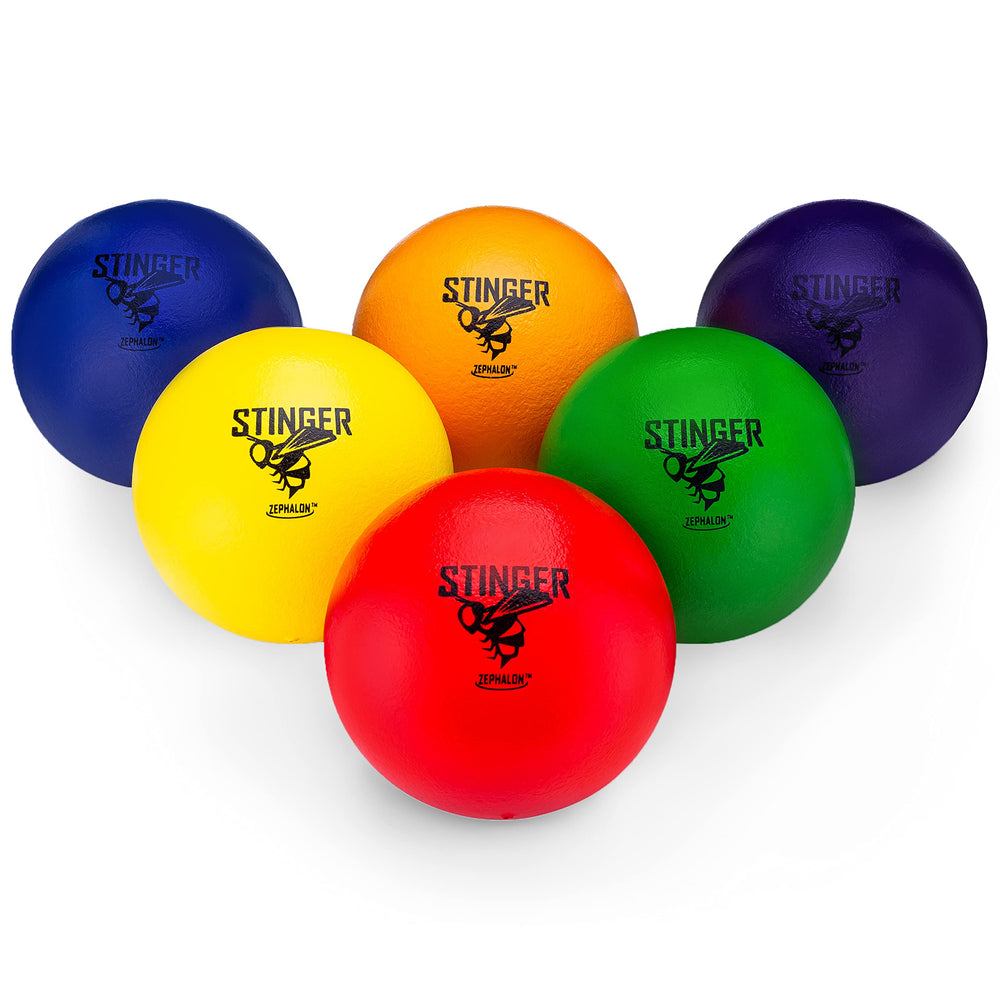 GSM Brands Dodgeballs: foam-soft-skin low-bounce, ideal for controlled throws.