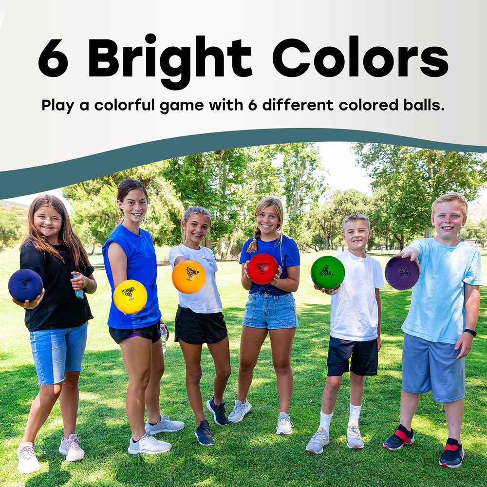 GSM Brands dodgeballs for indoor and outdoor play, durable for frequent use.