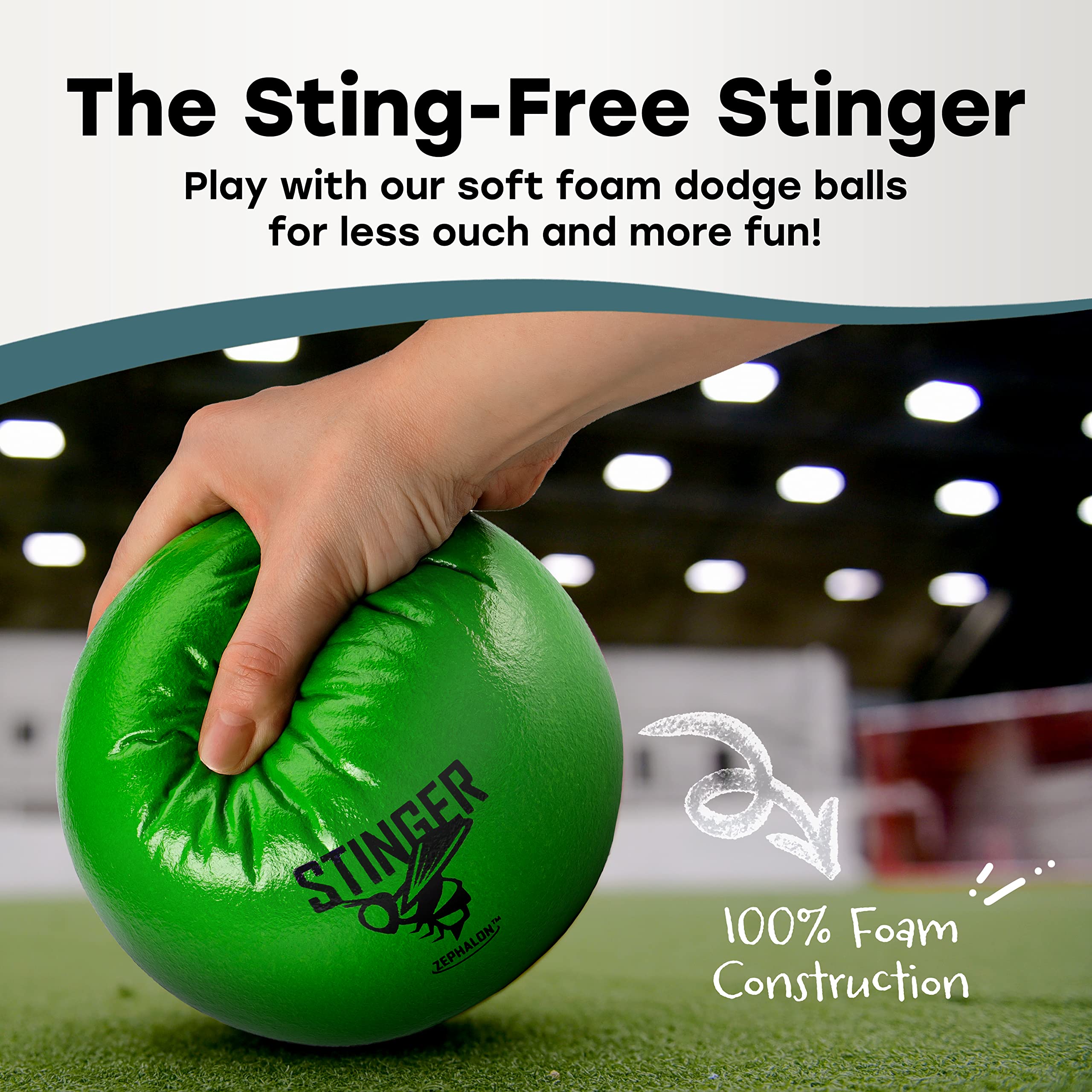 GSM Brands dodgeballs multicolor set-6, great for group play and recess.