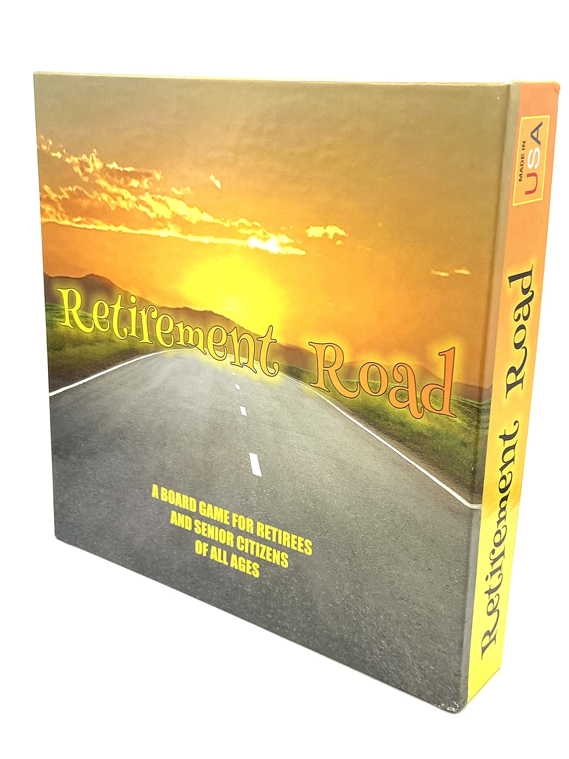 GSQ Retirement Road board game with dice for family game night