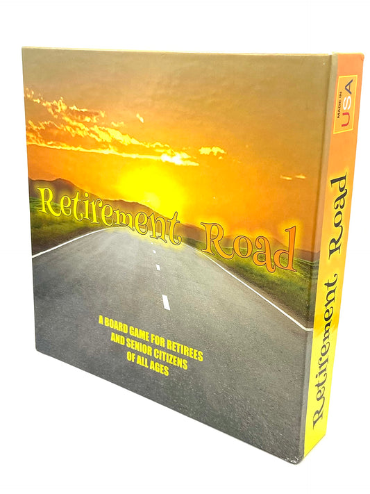 GSQ Retirement Road board game with dice for family game night