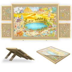 GT GETCO TECH jigsaw board with tilting angles for ergonomic puzzling sessions