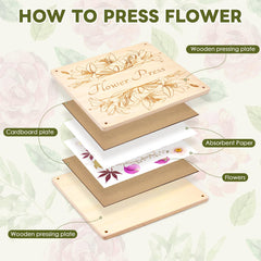 GTQYYF flower press kit included tools for complete DIY art
