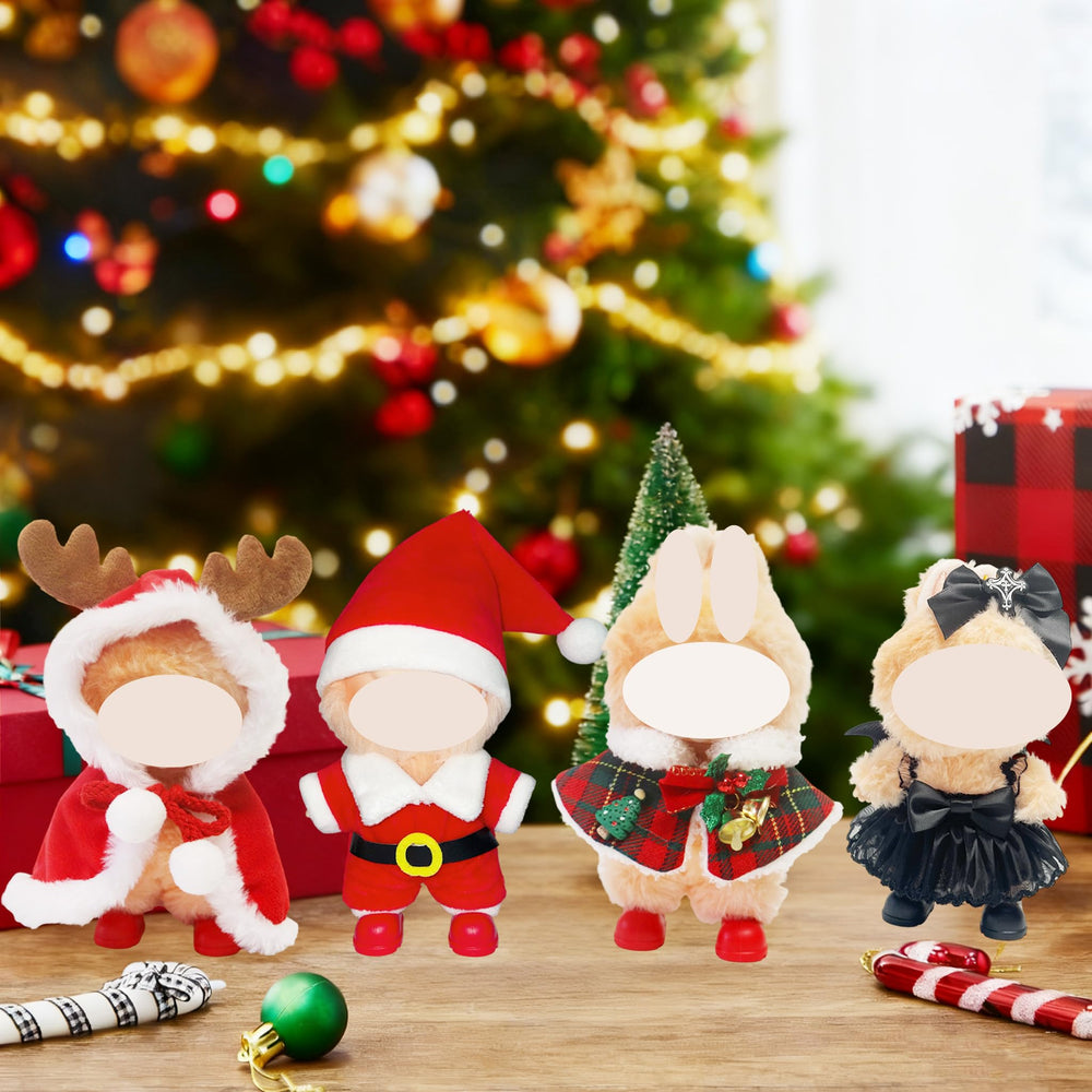 Gtsrlp Christmas Reindeer costume on a compact doll for cute display