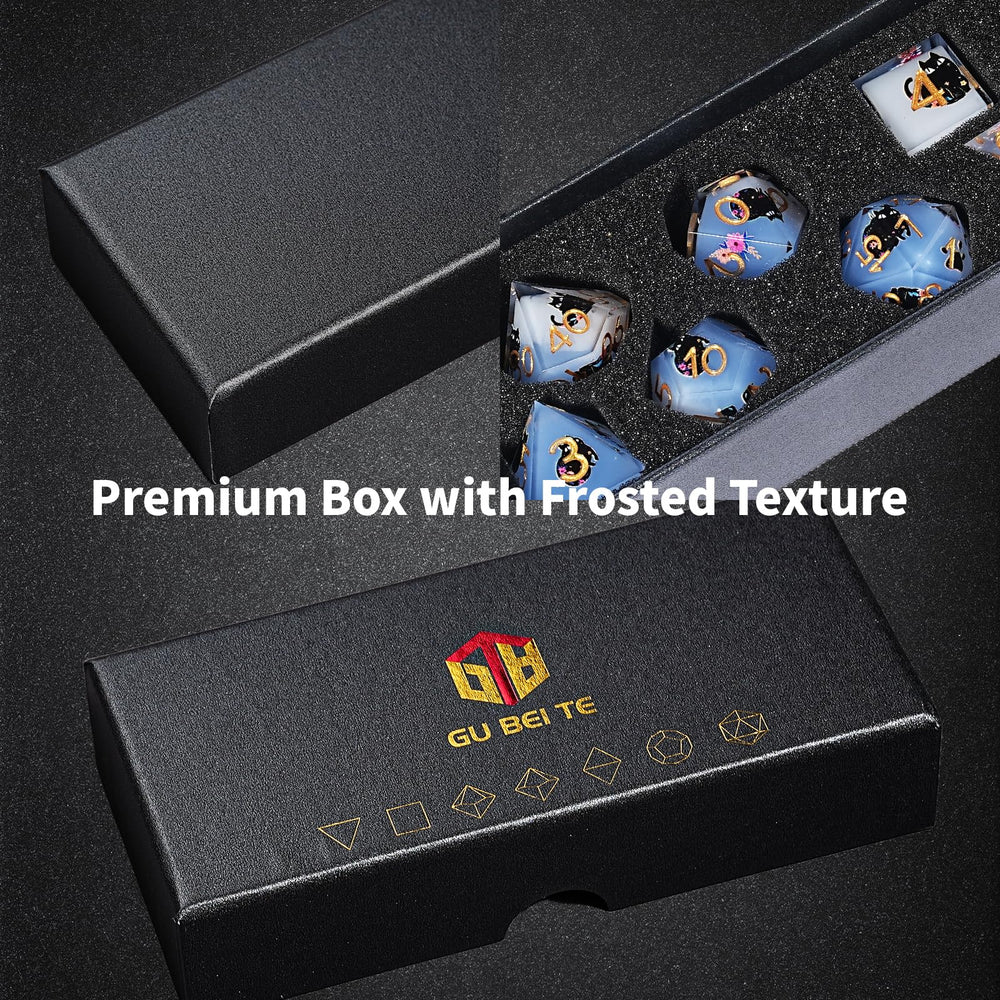GU BEI TE DND dice hand-finish offers smooth surface and balance.