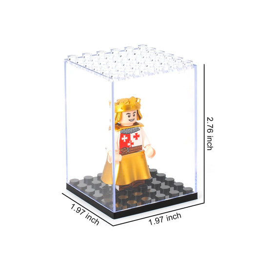 Guarsiliymi acrylic dust-proof display box keeps minifigures clean during display.
