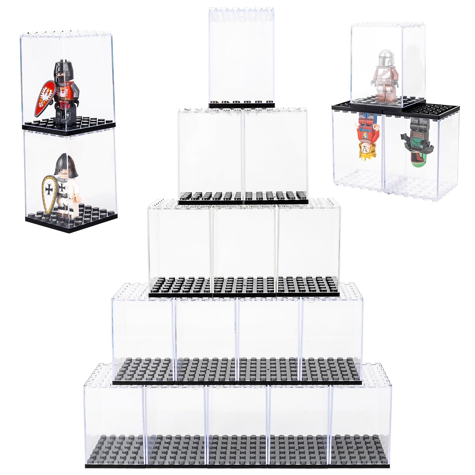 Guarsiliymi dust-cover protection box keeps figures clean on shelves.