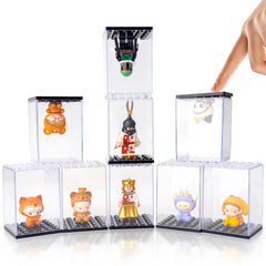 Guarsiliymi compact two-figures-per-case storage helps organize collections.