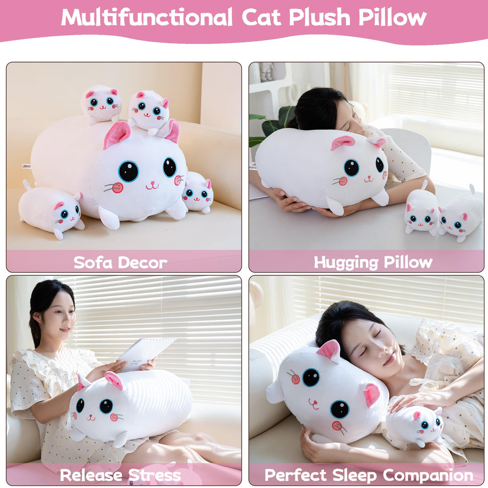 Gudisi cat plush elastic cotton fill provides just-right support for long cuddles.