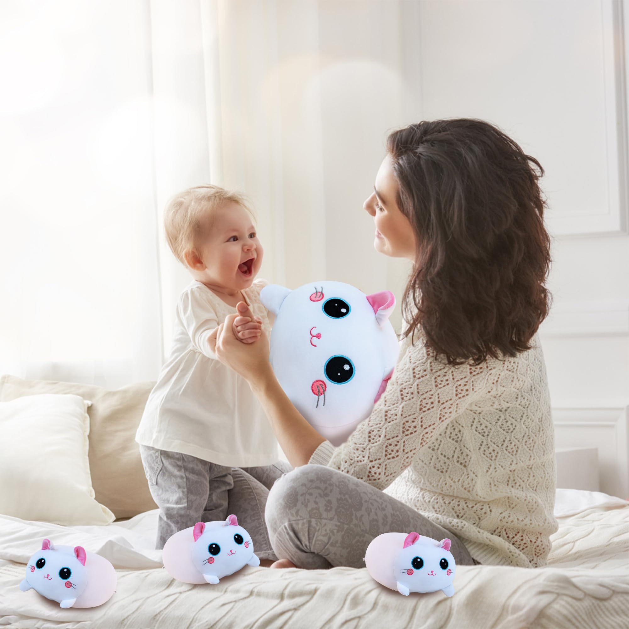 Gudisi cat plush gift-ready design makes a thoughtful present for kids or partners.