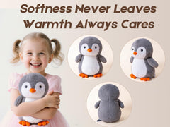 Gudisi lavender-scented penguin offers a calming aroma during cuddle time.