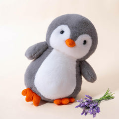 Gudisi microwavable penguin plush offers cozy warmth for chilly evenings.