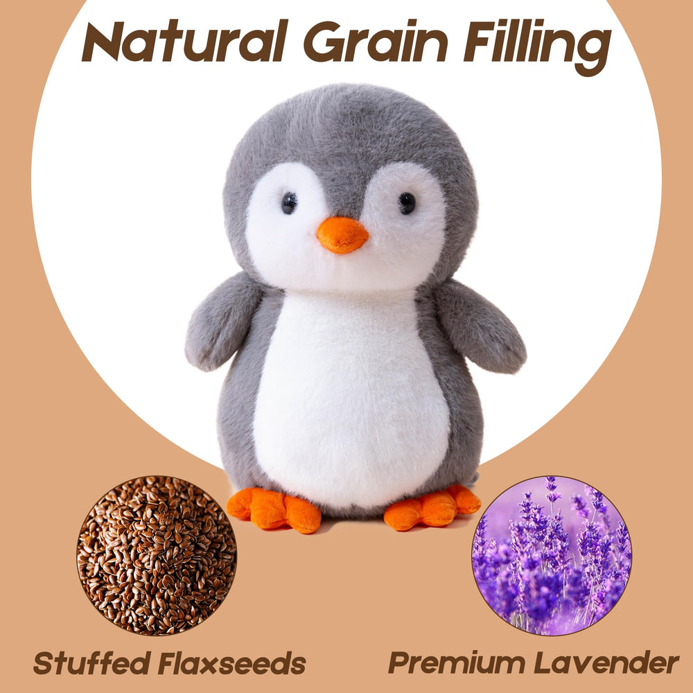 Gudisi weighted penguin plush provides comforting pressure during cuddles.