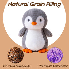 Gudisi weighted penguin plush provides comforting pressure during cuddles.