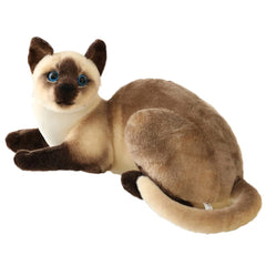 GUDVES Siamese cat stuffed animal face for gentle companionship