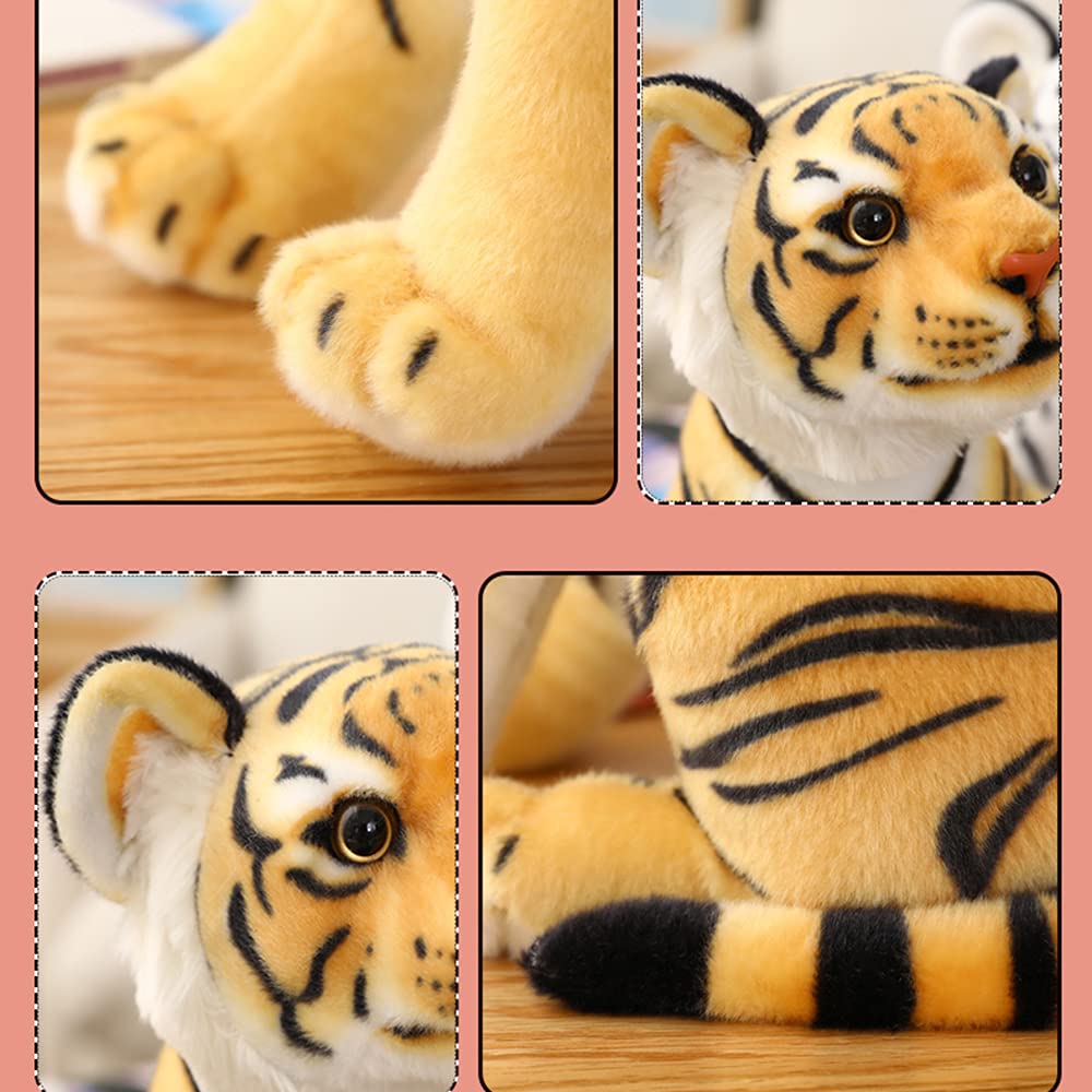 GUDVES Tigers plush soft fur close-up emphasizes ultra-plush texture for cozy snuggles