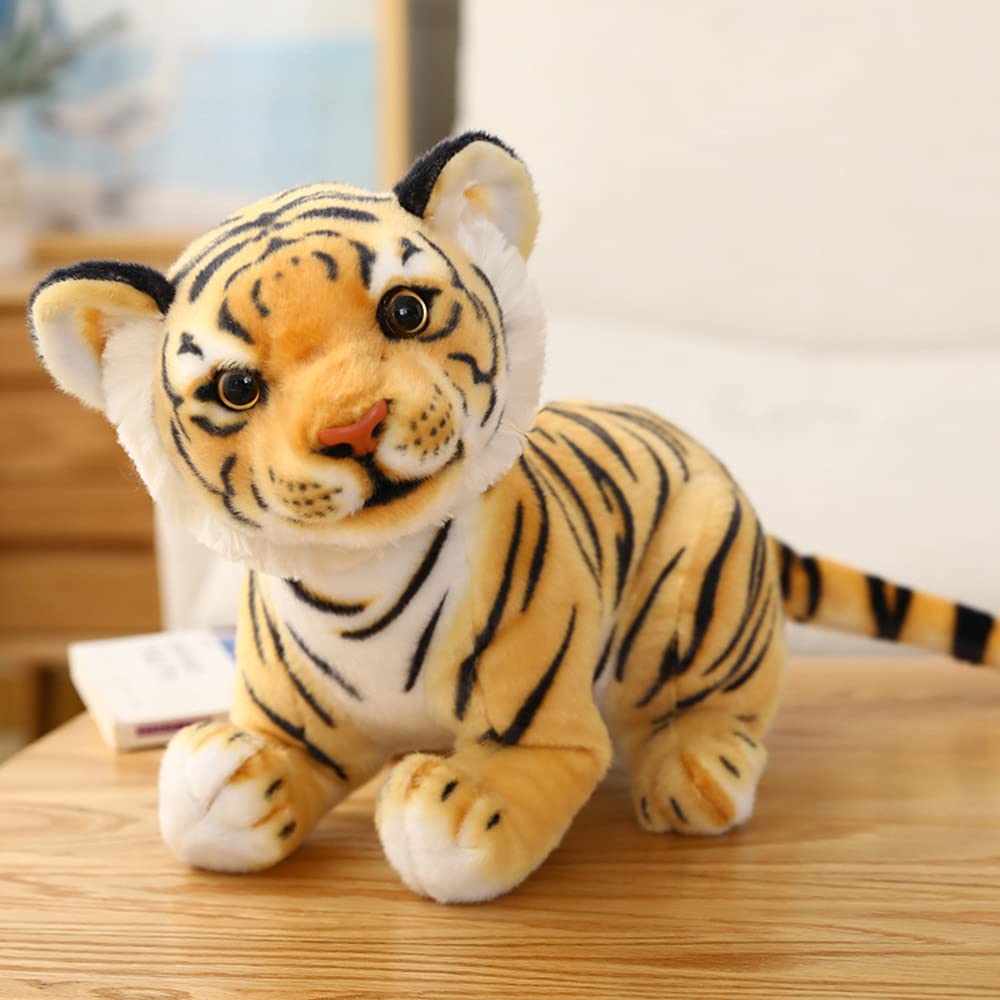 GUDVES Tigers plush stripes detail highlights realistic tiger pattern for imaginative play