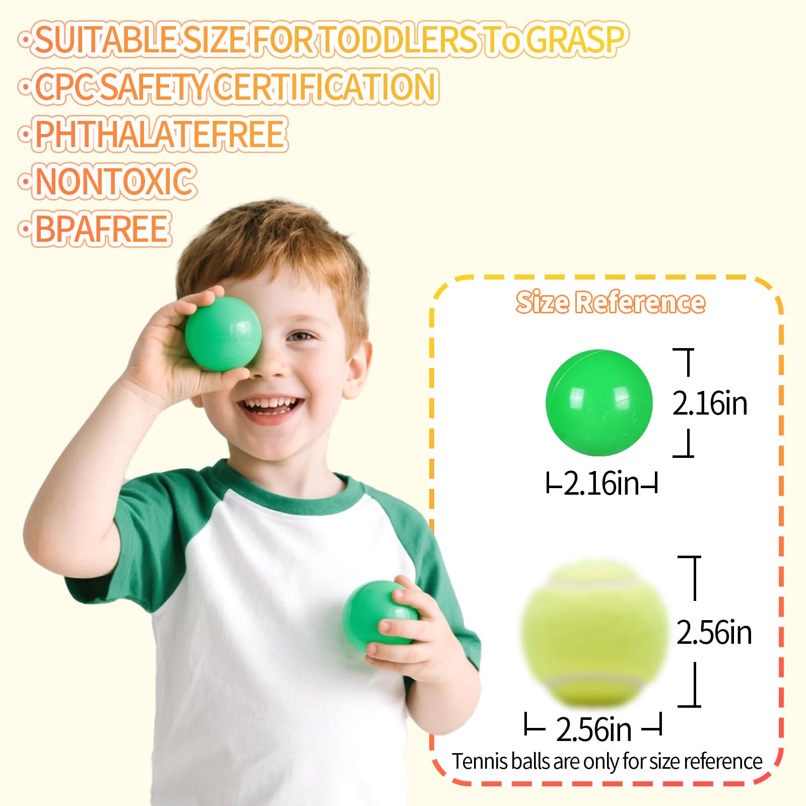GUESVOT bright colors engage toddlers during ball counting and sensory play.