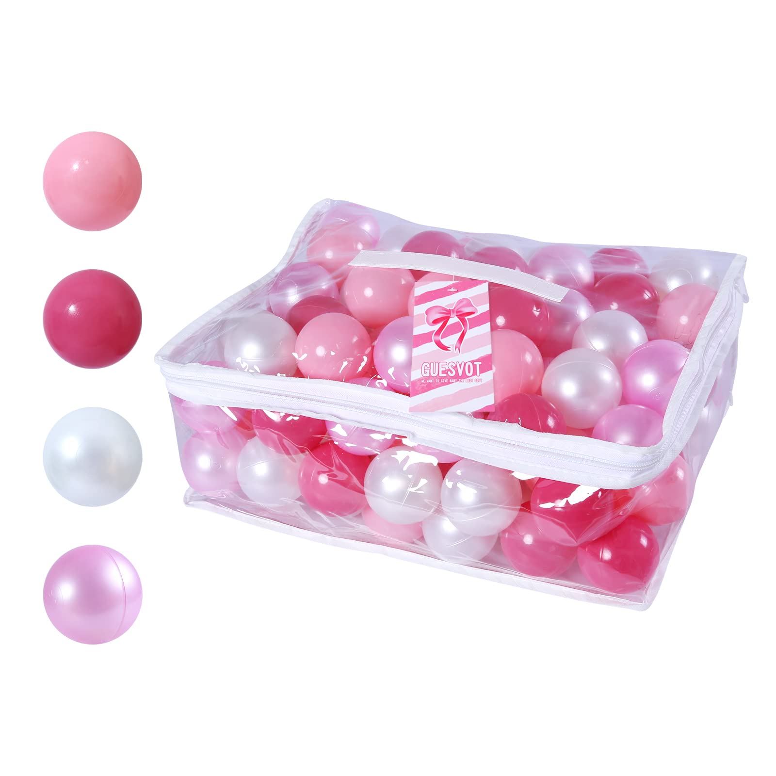 GUESVOT crush-proof balls in vivid hues with lasting durability for playtime.