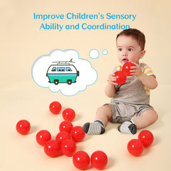 GUESVOT crush-proof balls hold up to lively toddler activity