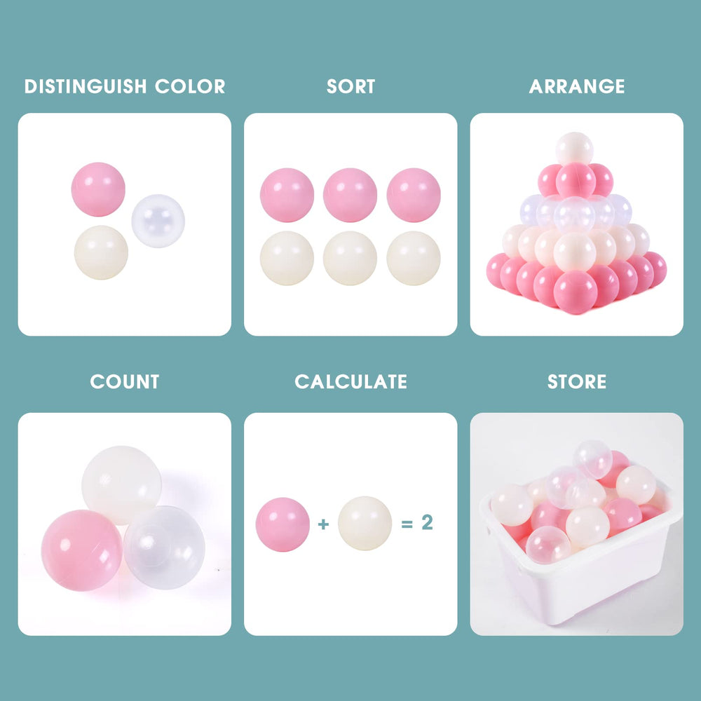 GUESVOT colorful balls brighten any play tent or bounce area.