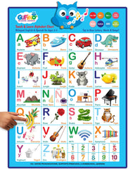 GUFINO Alphabet Wall Chart promotes preschool-learning with engaging touch interactions.