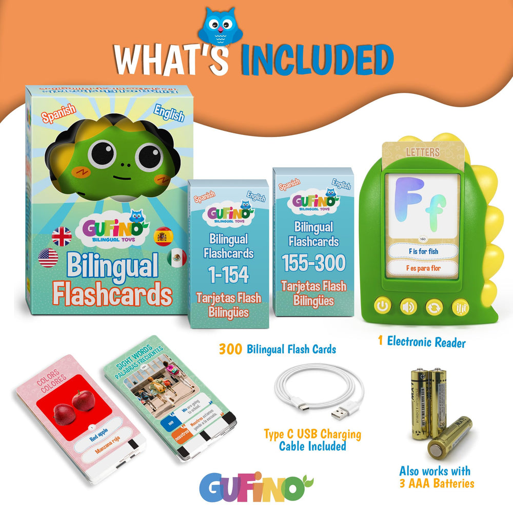 GUFINO durable toddler cards made from child-safe materials.