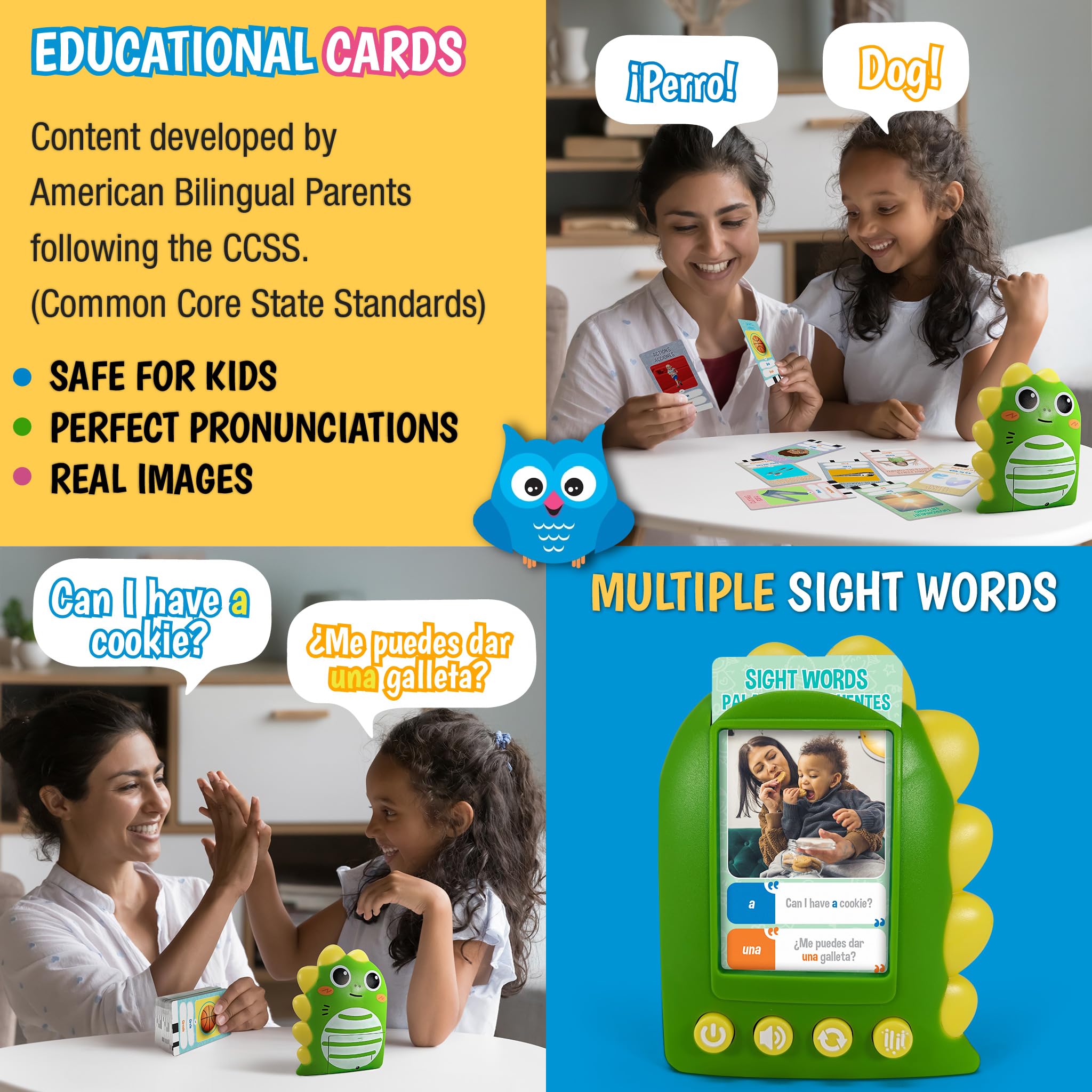 GUFINO USB-rechargeable reader reduces battery changes during learning.