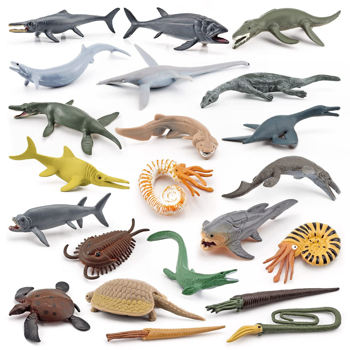 GUFOPONAS 22pcs prehistoric sea creatures set for imaginative play and learning