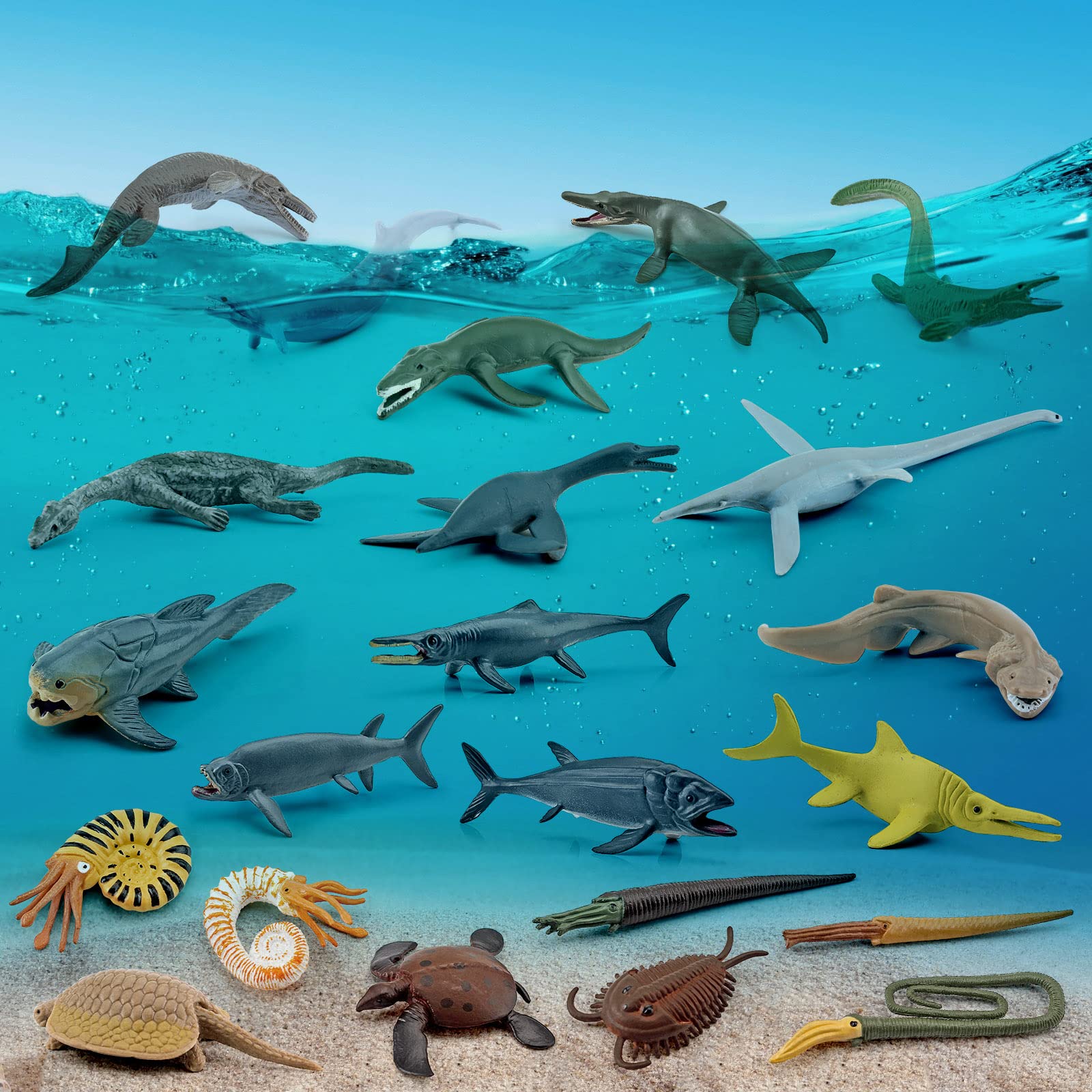 GUFOPONAS Xiphactinus figure enhances imaginative play and classroom projects
