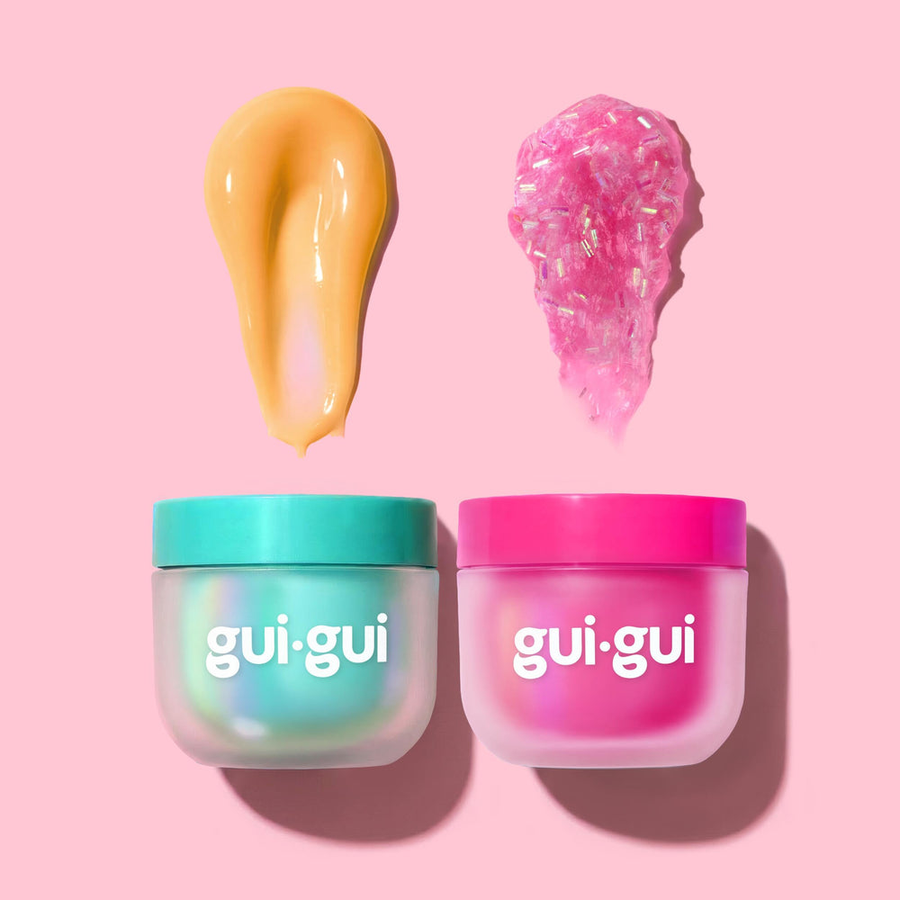 Gui Gui collectible figurine revealed next to slime for display appeal