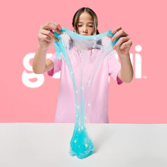 Gui Gui resealable container keeps slime fresh and reusable between sessions.