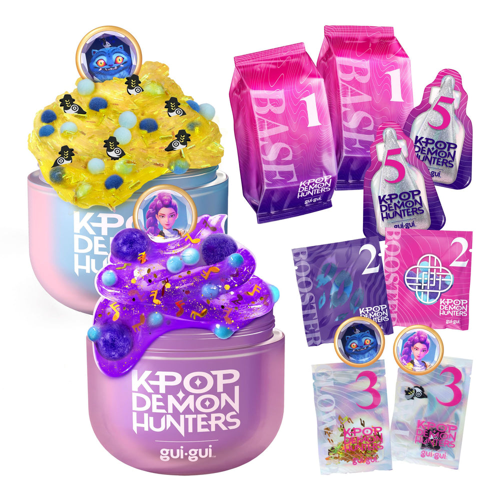 Gui Gui Rumi clear slime front packaging showing character art and benefits