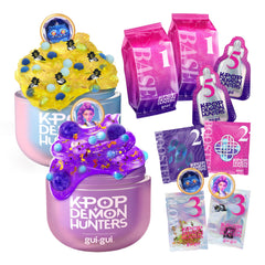 Gui Gui Rumi clear slime front packaging showing character art and benefits