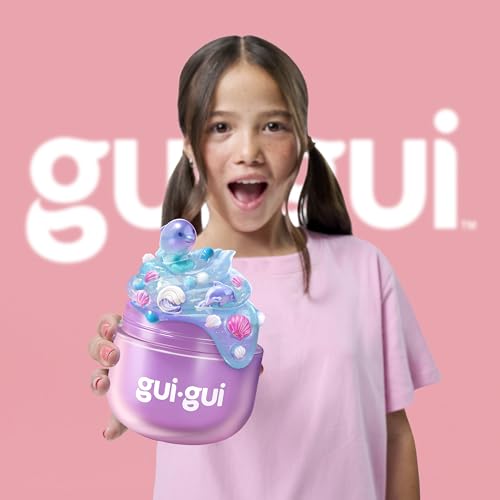Gui Gui scented slime clear pack highlights crystal clarity and aroma.