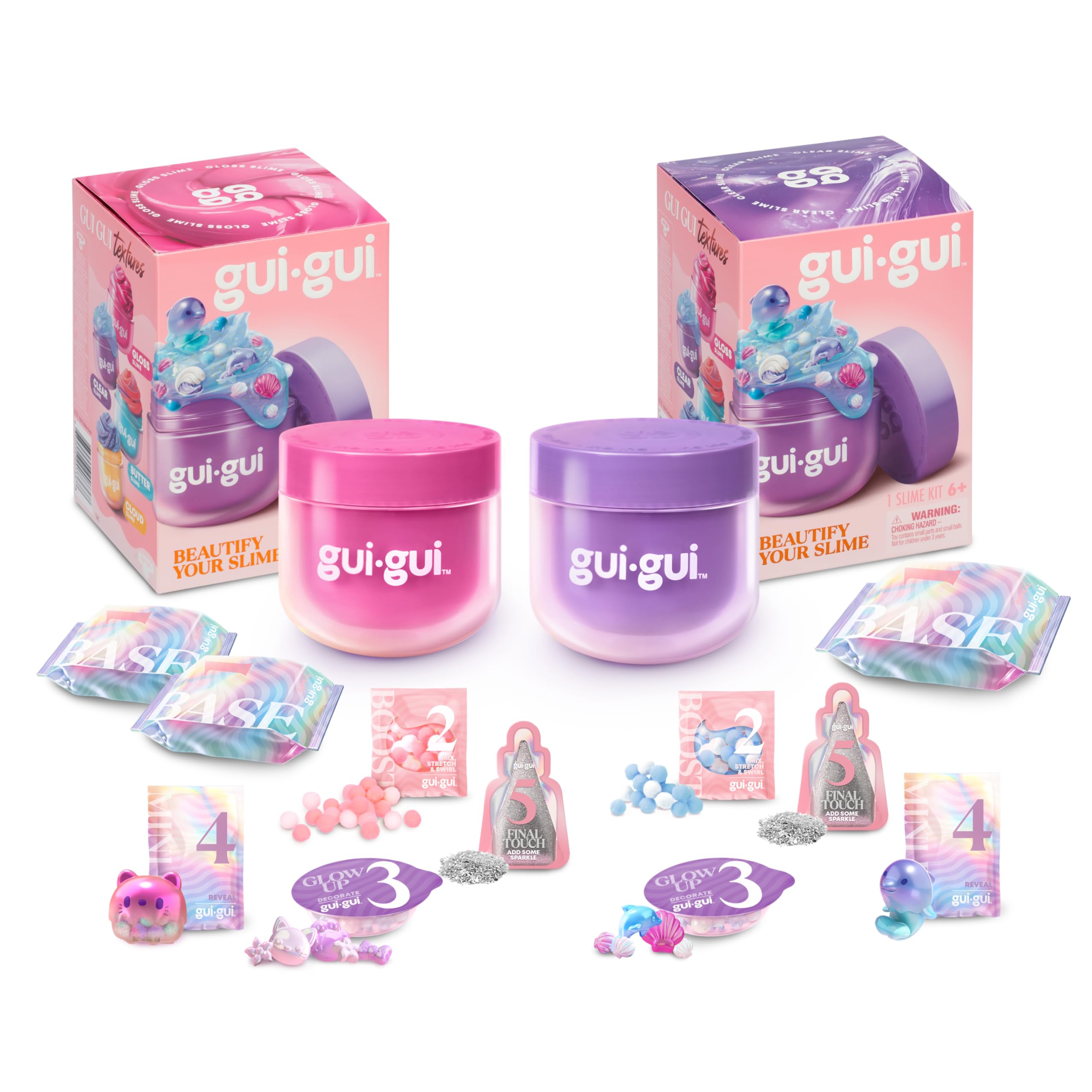 Gui Gui scented slime gloss pack showcases luxurious shine and fragrance.