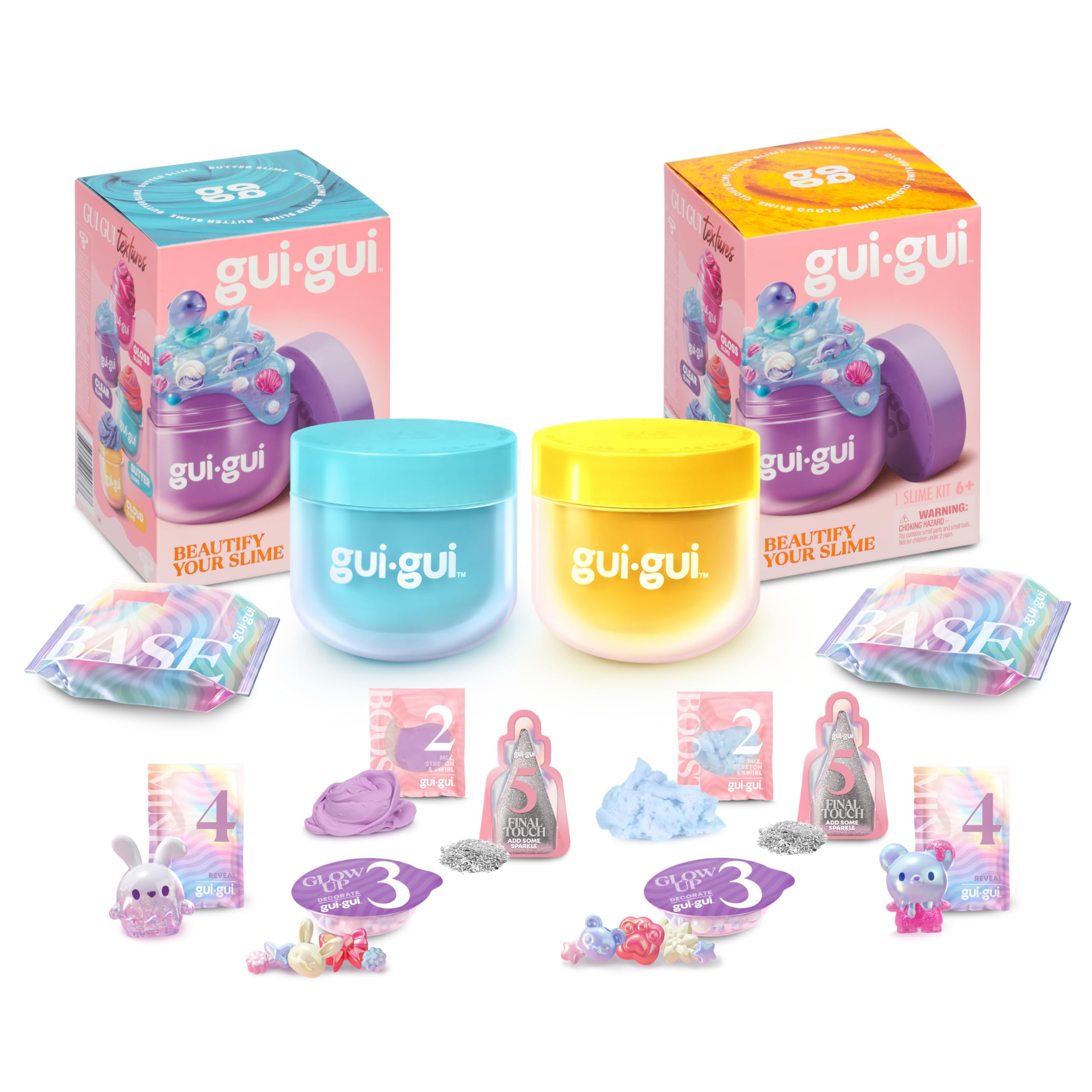 Gui Gui Slime Kit Butter texture with creamy color and relaxing scent for calming play.