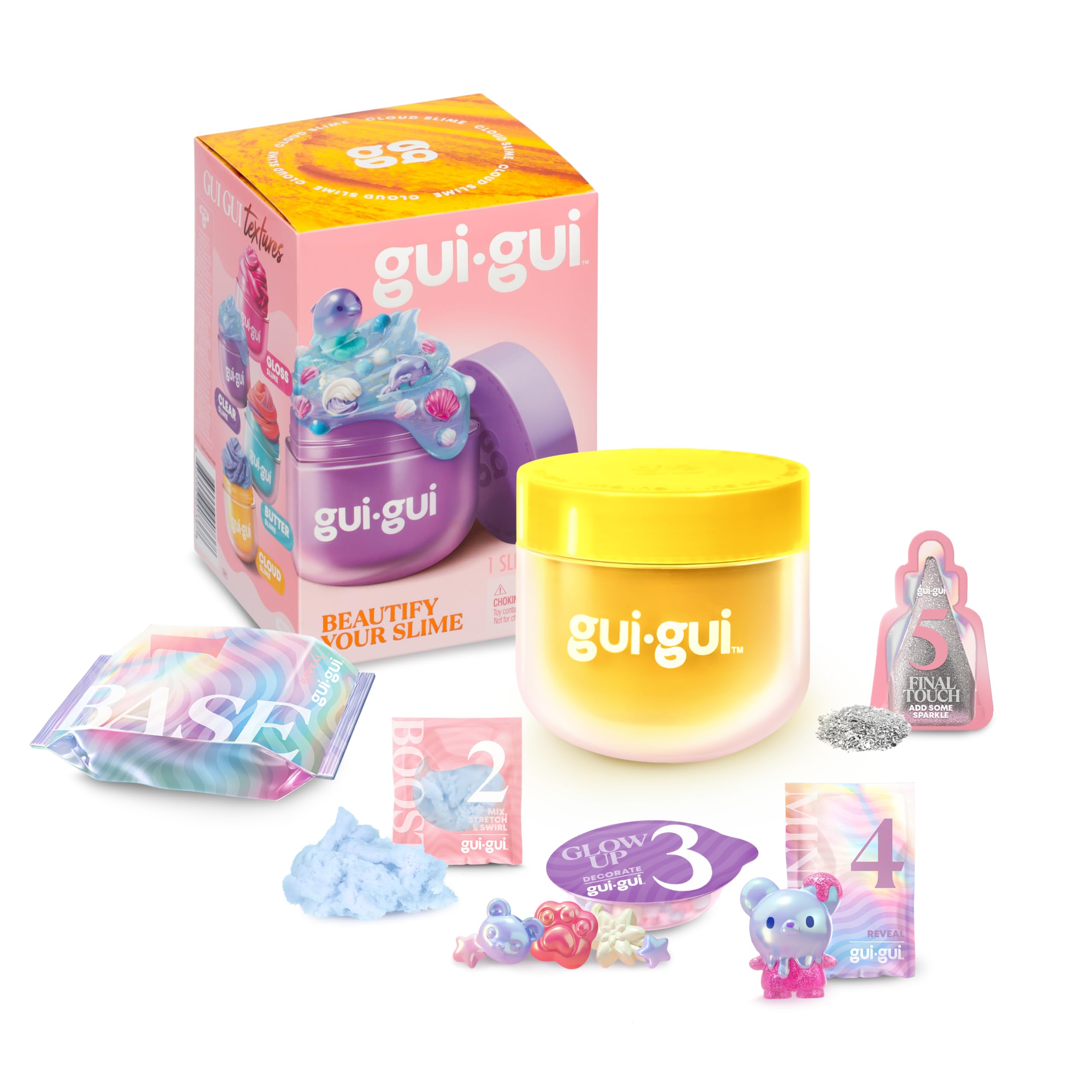 Gui Gui Slime Kit Display-worthy collection on a shelf.