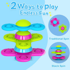 Guibola silicone spinner toy offers soft, gentle hand contact.
