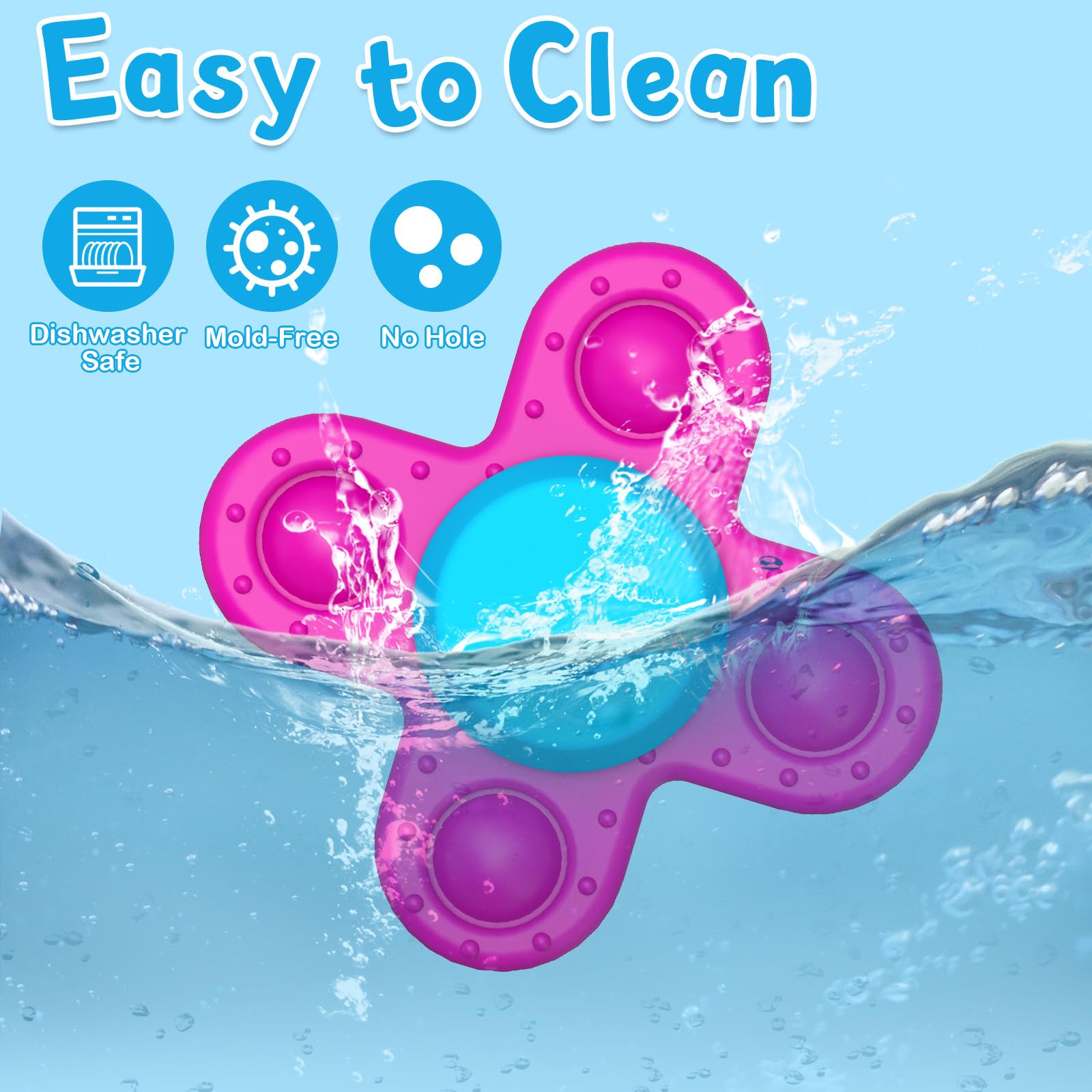 Guibola suction cup spinner toy on window creates mesmerizing spins.