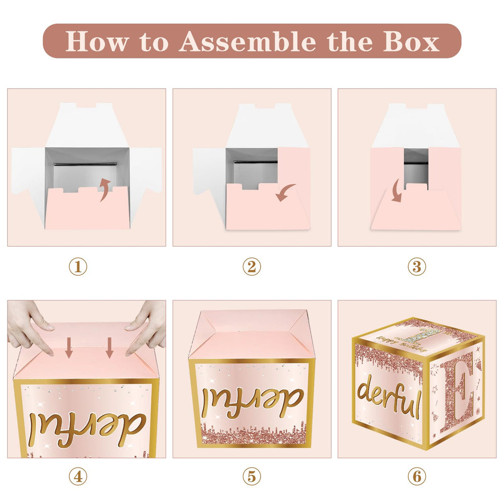 Guiruiy easy-to-assemble boxes simplify party decorating.