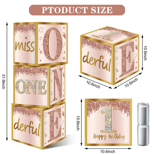 Guiruiy Miss Onederful boxes demonstrate simple assembly for quick setup.