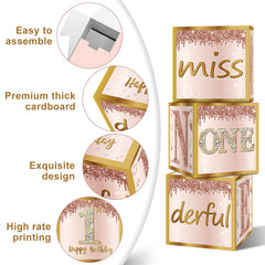 Guiruiy pink rose gold pattern print adds elegant flair.