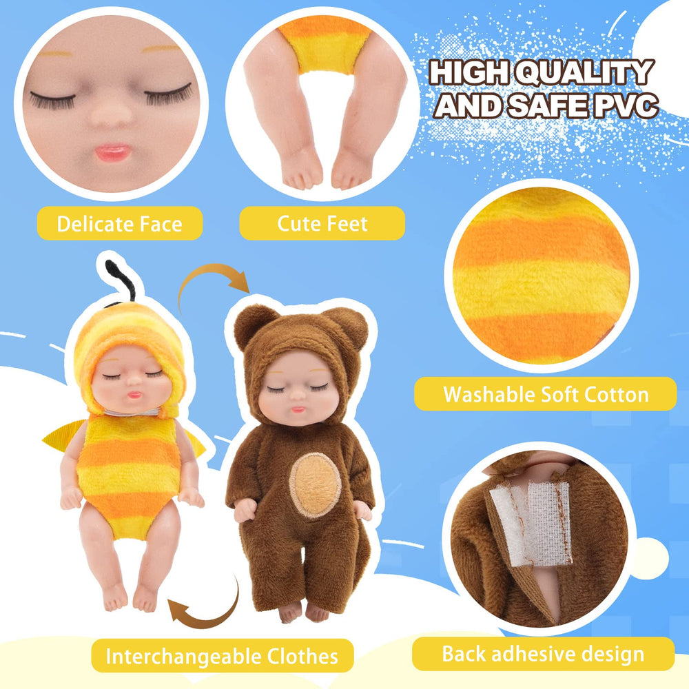 GULYMNA mini dolls feature movable joints for natural posing.